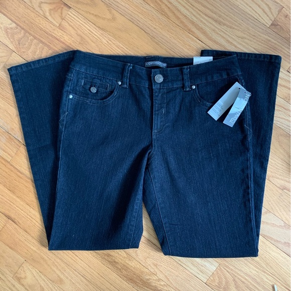 Covington Denim - NWT Covington Petite Dark Wash Jeans ~ Slim Straight Fit~ Size 10P